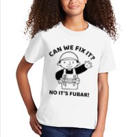 Can We Fix It No ItS Fubar! Toolbox Helmet Construction Kids T-Shirt