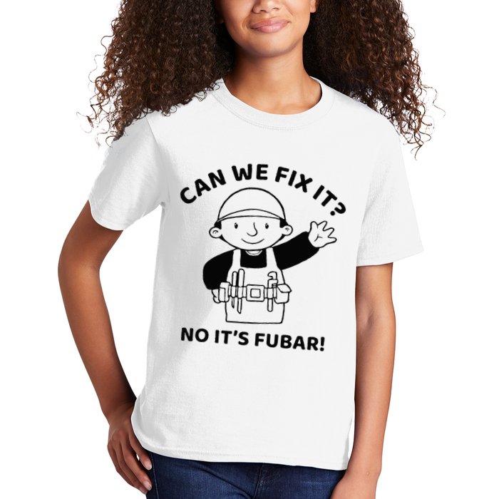 Can We Fix It No ItS Fubar! Toolbox Helmet Construction Kids T-Shirt