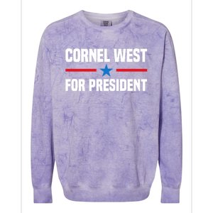 Cornel West For President 2024 Cornel West 2024 Colorblast Crewneck Sweatshirt