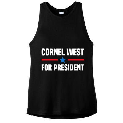 Cornel West For President 2024 Cornel West 2024 Ladies PosiCharge Tri-Blend Wicking Tank