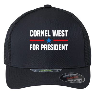 Cornel West For President 2024 Cornel West 2024 Flexfit Unipanel Trucker Cap