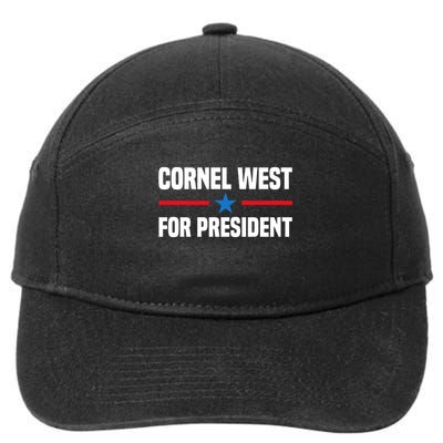 Cornel West For President 2024 Cornel West 2024 7-Panel Snapback Hat