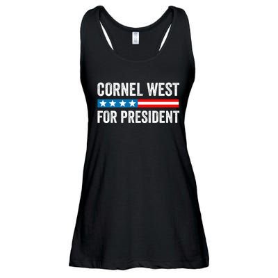 Cornel West For President 2024 Cornel West 2024 Ladies Essential Flowy Tank