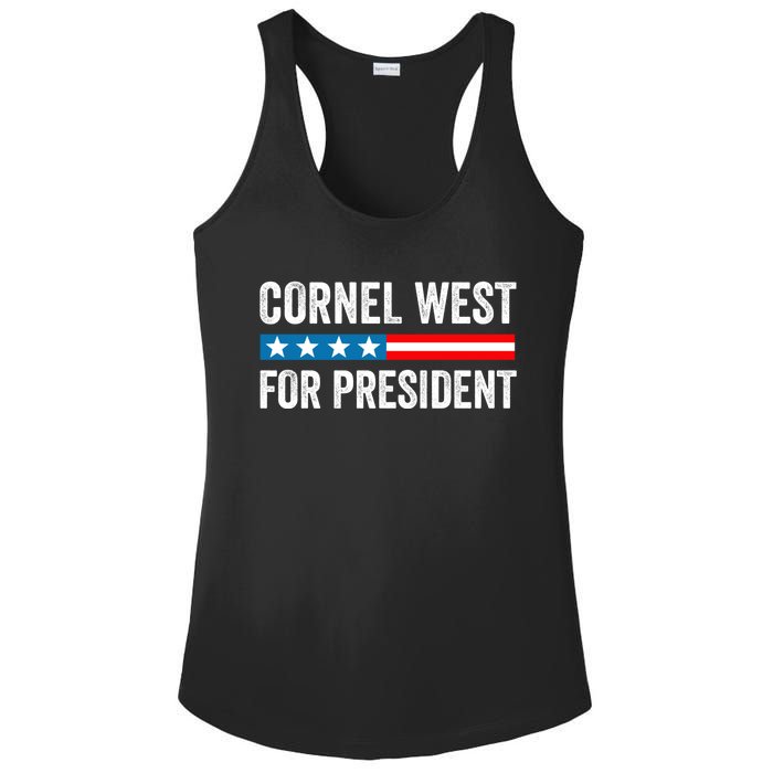 Cornel West For President 2024 Cornel West 2024 Ladies PosiCharge Competitor Racerback Tank