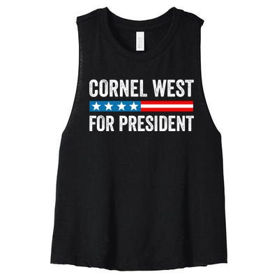 Cornel West For President 2024 Cornel West 2024 Women's Racerback Cropped Tank