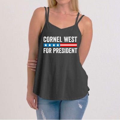 Cornel West For President 2024 Cornel West 2024 Women's Strappy Tank