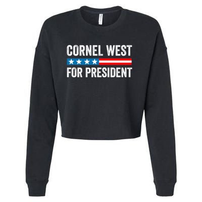 Cornel West For President 2024 Cornel West 2024 Cropped Pullover Crew