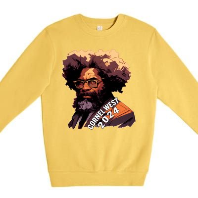 Cornel West For President Cornel West 2024 Premium Crewneck Sweatshirt