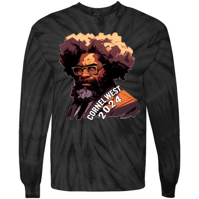 Cornel West For President Cornel West 2024 Tie-Dye Long Sleeve Shirt