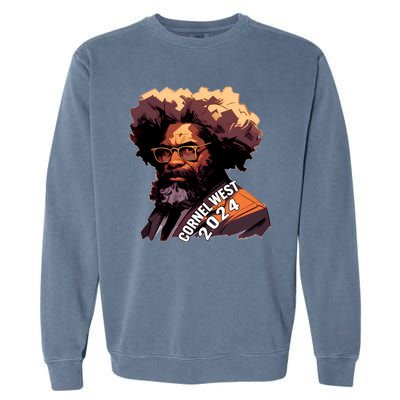 Cornel West For President Cornel West 2024 Garment-Dyed Sweatshirt