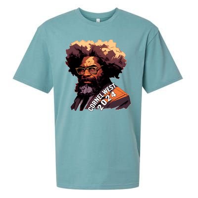 Cornel West For President Cornel West 2024 Sueded Cloud Jersey T-Shirt