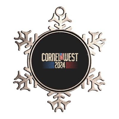 Cornel West For President Cornel West 2024 Metallic Star Ornament