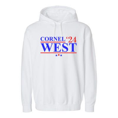 Cornel West For President 2024 Cornel West 2024 Garment-Dyed Fleece Hoodie