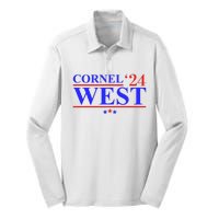 Cornel West For President 2024 Cornel West 2024 Silk Touch Performance Long Sleeve Polo