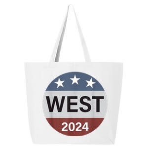 Cornel West For President Cornel West 2024 25L Jumbo Tote