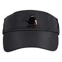 Cat What Funny Black Cat Murderous Cat With Knife Adult Drive Performance Visor