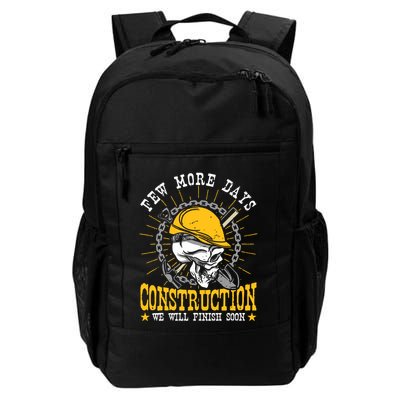 Construction Workers Few More Days Construction Daily Commute Backpack