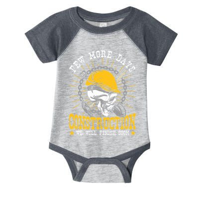Construction Workers Few More Days Construction Infant Baby Jersey Bodysuit