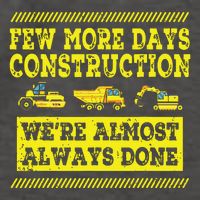 Construction Workers Few More Days Construction Company Vector Backpack