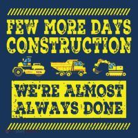Construction Workers Few More Days Construction Company Flatbill Hat