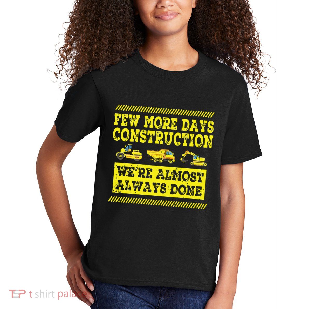 Construction Workers Few More Days Construction Company Kids T-Shirt