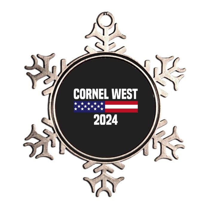 Cornel West For President 2024 Cornel West 2024 Metallic Star Ornament