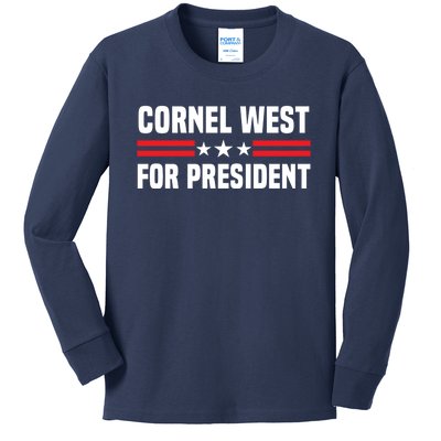 Cornel West For President 2024 Cornel West 2024 Kids Long Sleeve Shirt