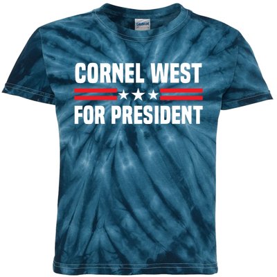 Cornel West For President 2024 Cornel West 2024 Kids Tie-Dye T-Shirt