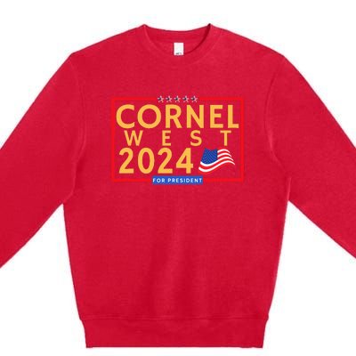 Cornel West For President Is Cornel West 2024 Premium Crewneck Sweatshirt