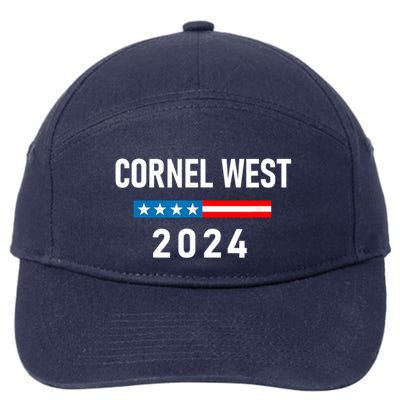 Cornel West For President 2024 7-Panel Snapback Hat