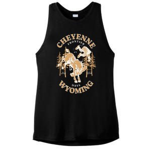 Cheyenne Wyoming Frontier Days Ladies PosiCharge Tri-Blend Wicking Tank