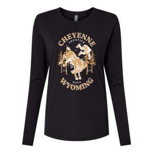 Cheyenne Wyoming Frontier Days Womens Cotton Relaxed Long Sleeve T-Shirt