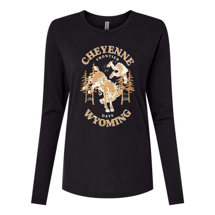 Cheyenne Wyoming Frontier Days Womens Cotton Relaxed Long Sleeve T-Shirt