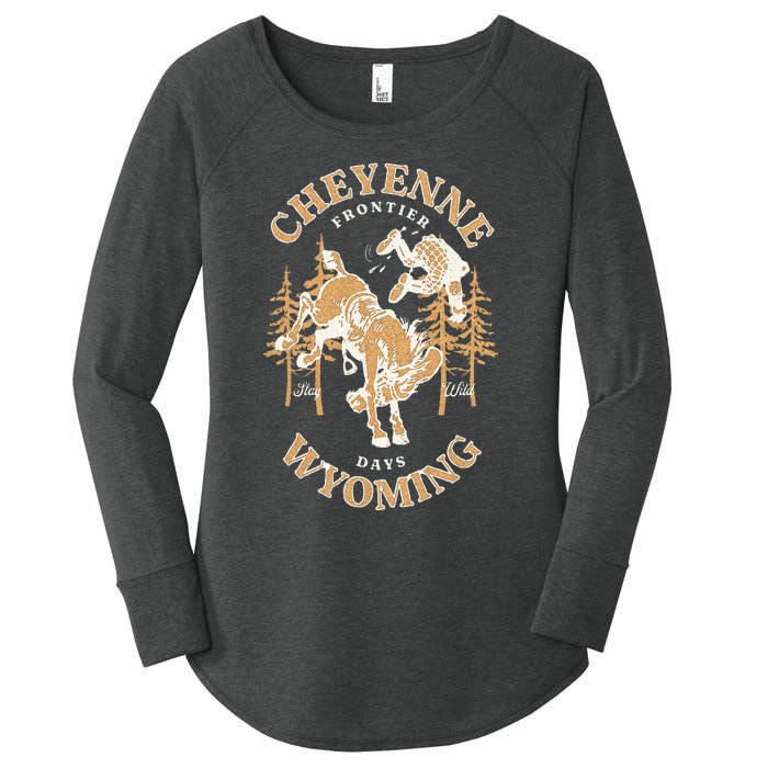 Cheyenne Wyoming Frontier Days Women's Perfect Tri Tunic Long Sleeve Shirt