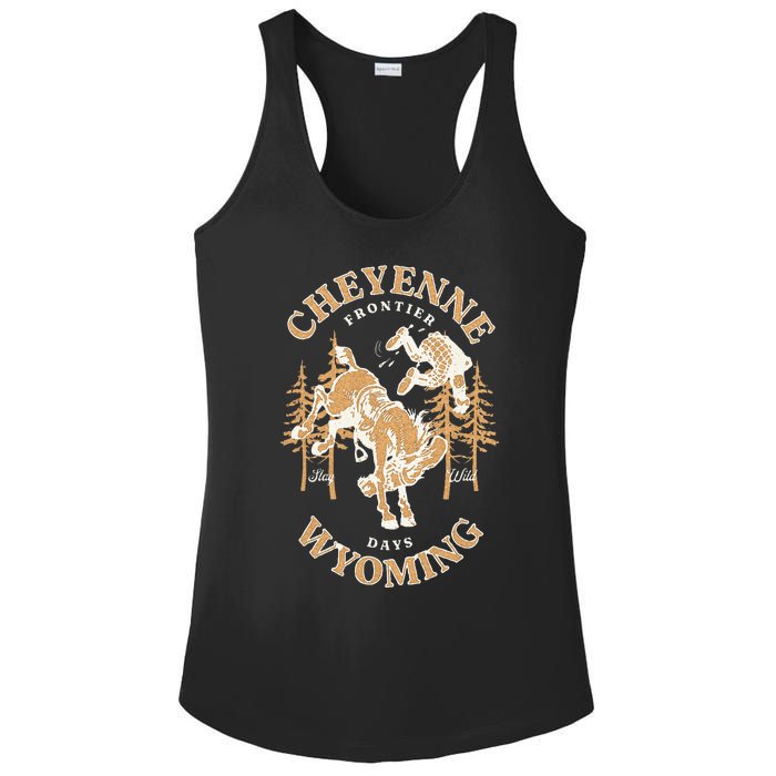 Cheyenne Wyoming Frontier Days Ladies PosiCharge Competitor Racerback Tank