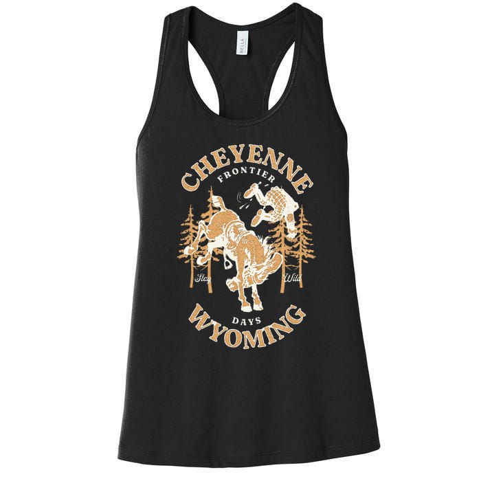 Cheyenne Wyoming Frontier Days Women's Racerback Tank