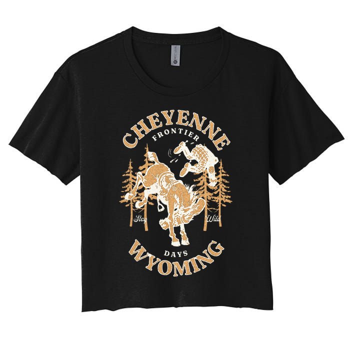 Cheyenne Wyoming Frontier Days Women's Crop Top Tee