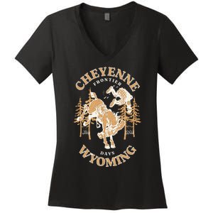 Cheyenne Wyoming Frontier Days Women's V-Neck T-Shirt