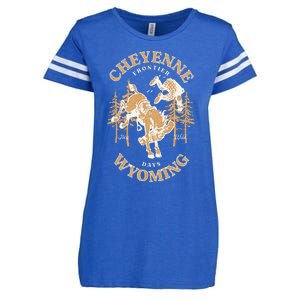 Cheyenne Wyoming Frontier Days Enza Ladies Jersey Football T-Shirt