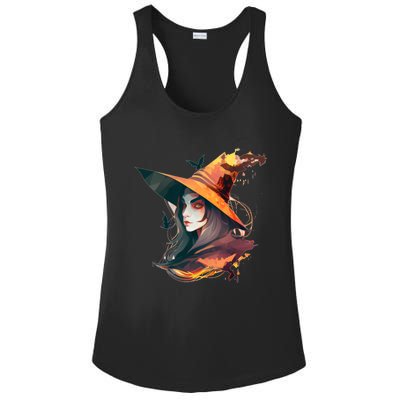 Cool Witch Face Funny Gift Ladies PosiCharge Competitor Racerback Tank