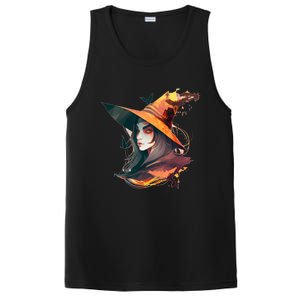 Cool Witch Face Funny Gift PosiCharge Competitor Tank