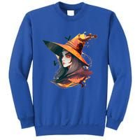 Cool Witch Face Funny Gift Sweatshirt