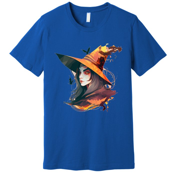 Cool Witch Face Funny Gift Premium T-Shirt