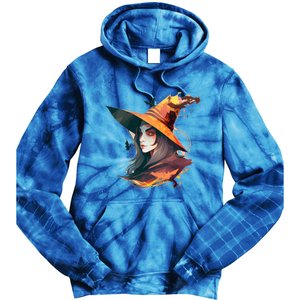 Cool Witch Face Funny Gift Tie Dye Hoodie