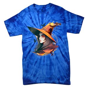 Cool Witch Face Funny Gift Tie-Dye T-Shirt