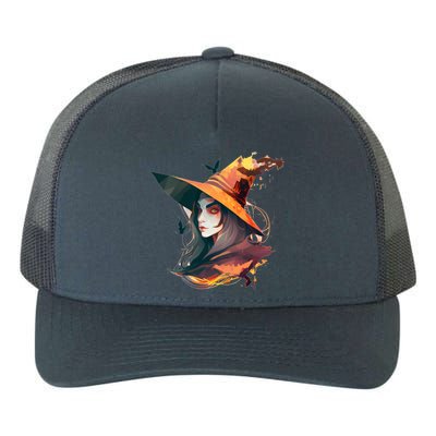 Cool Witch Face Funny Gift Yupoong Adult 5-Panel Trucker Hat