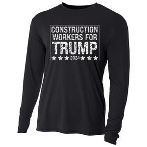 Construction Workers For Trump 2024 Cooling Performance Long Sleeve Crew