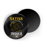 Cannabis Weed Fun Sativa To Change The Things I Can Indica Magnet