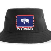 Cool Wyoming Flag Sustainable Bucket Hat
