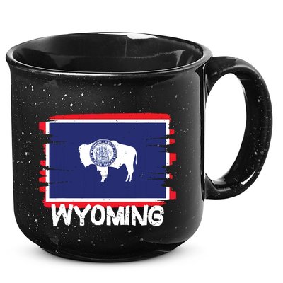 Cool Wyoming Flag 15oz Campfire Ceramic Mug